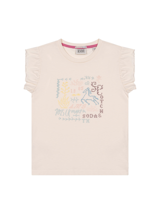 Relaxed Fit Tshirt Artwork - Creme