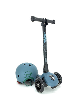 Highwaykick 3 LED Roller für Kinder - Steel