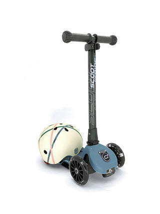 Highwaykick 3 LED Roller für Kinder - Steel