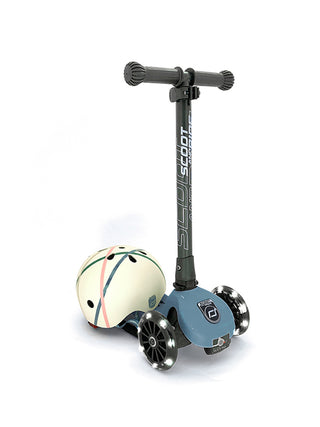 Highwaykick 3 LED Roller für Kinder - Steel