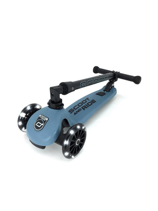 Highwaykick 3 LED Roller für Kinder - Steel