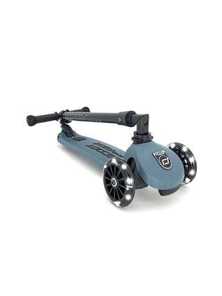 Highwaykick 3 LED Roller für Kinder - Steel