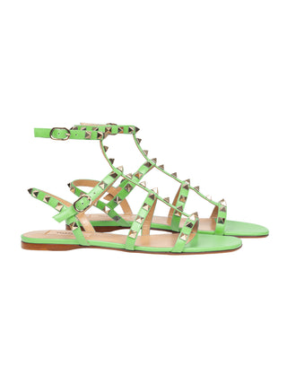 Sandalen Rockstud in Mintgrün