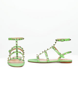 Sandalen Rockstud in Mintgrün