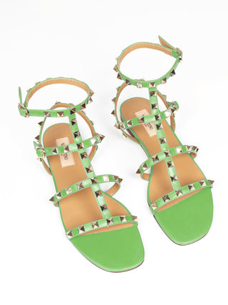 Sandalen Rockstud in Mintgrün