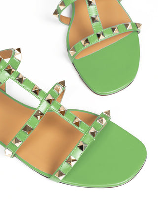 Sandalen Rockstud in Mintgrün