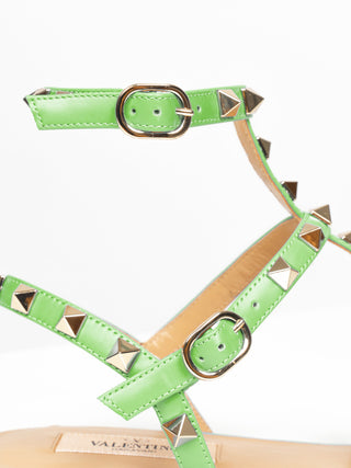 Sandalen Rockstud in Mintgrün