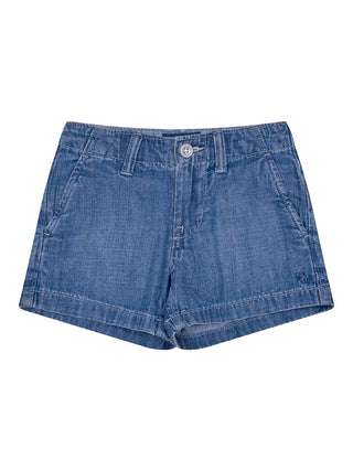 Jeansshorts mit Big Pony - Blau