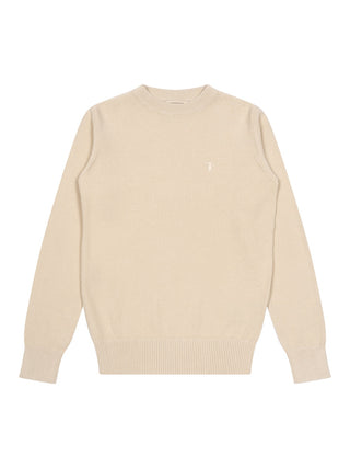 Strickpullover aus Baumwolle - Beige