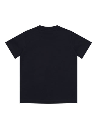 T-Shirt mit Logo-Print - Navy