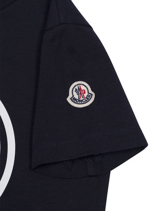 T-Shirt mit Logo-Print - Navy