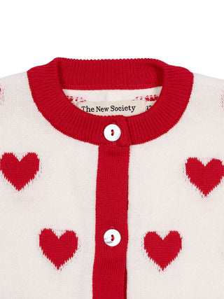 Maqui Baby Cardigan Hearts Jacquard