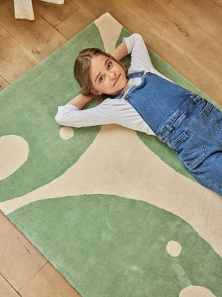 Elephant Kinderzimmer-Teppich 120 x 170 cm - Hellgrün