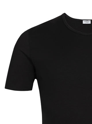 Pure Comfort T-Shirt Kurzarm Rundhals - Schwarz